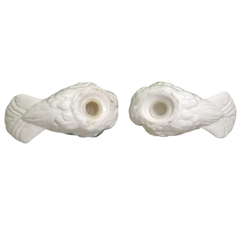Vintage Ceramic Doves‎ Birds Salt & Pepper Shaker Set Novelty Animal